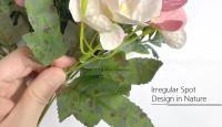 Boucle De Paejas Artificiales De Alta Calidad Con 7 Cabezas Rosa Y Azul Para Decoración De Hogar Bodas Fiestas Plantas Falsas Para El Hogar - details 3