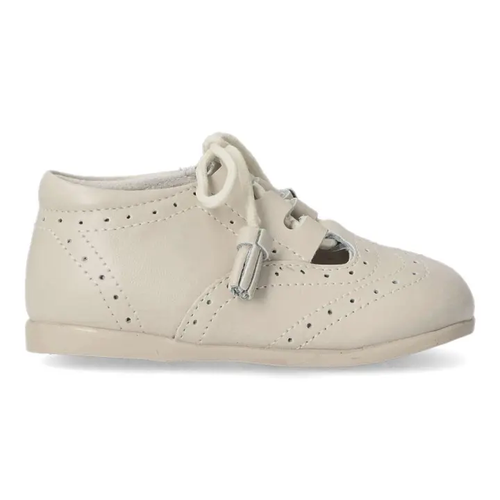 Peke's By Vanessa PEKE'S Zapato Ingles de Vestir para Niño en Piel Beige - 1