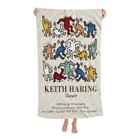 Toalla De Playa Microfibra Colorida De Keith Haring Toalla Rápida Para Piscina Viajes Y Gimnasio Absorbente Y Suave Tamaño 76x182 Cm - details 3