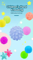 Juguete Sensorial Para Bebé Bolas Tactiles Con Ruidos Pelota De Toque Para Desarrollo Sensorial Infante Textura Suave Geométrica Inflable Musical - details 0