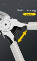 LYONDAO Aretes Diagonales De Plástico Cr-V De 5 Y 6 Pulgadas Herramienta De Deshuesado Para Cable DIY Reparación Mini Electrónica - details 4