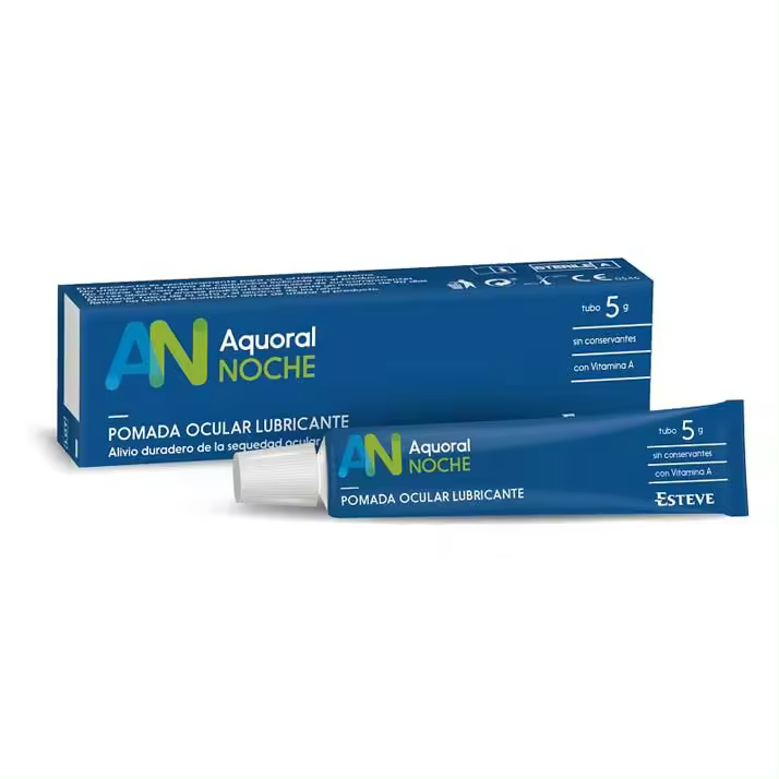 Esteve Aquoral Noche Pomada Ocular Lubricante Sin Conservantes 5 Gr - 1