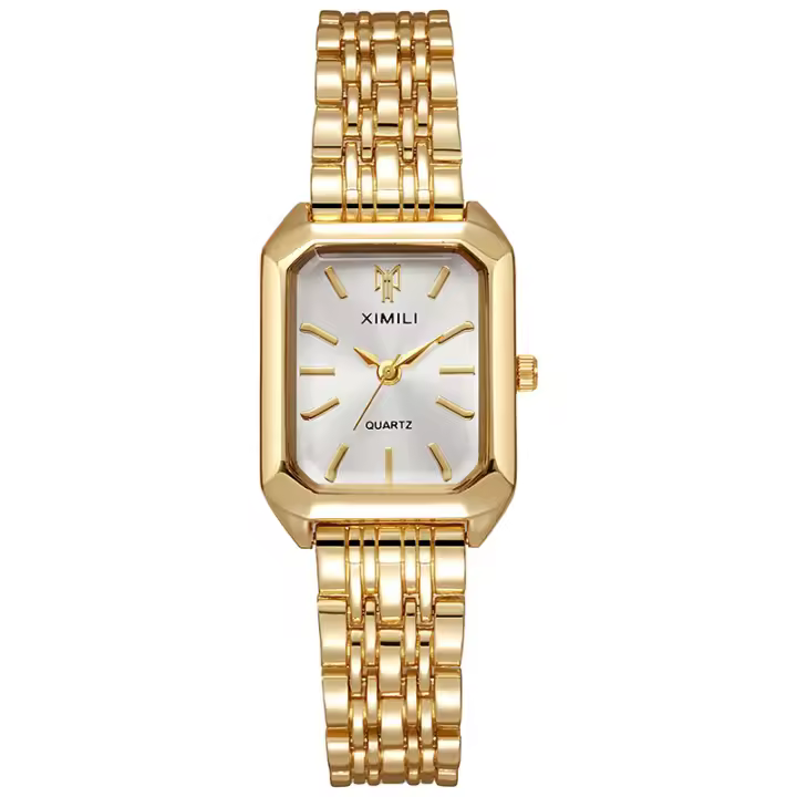 Nuevo Reloj de moda para Mujer, superventa, Reloj Dorado, Reloj de mujer con Correa de Maple. - 1