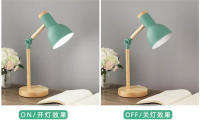 Lámpara De Escritorio Creativa Nórdica Con Cabeza Giratoria De Madera LED Protección Ocular Para Lectura Y Dormitorio - details 10