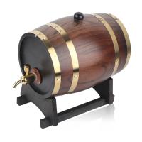 Barrel De Madera De Roble Retro De 3L Para Vino Brandy Y Whisky Con Grifo Contenedor De Cerveza De Barra Ecológico - details 8