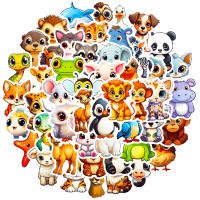 Pegatinas De Animales Cartoon Pequeños Naturales Para Niños 50 Piezas Grandes Ojos Estilo Graffiti Juguetes Para Niños a Partir De 14 Años - details 0
