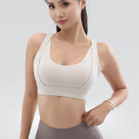 Sujetador Deportivo Para Mujer Con Espalda Cruzada Transpirable Quick Dry Nylon Fitness Gimnasio Running Workout Tops - details 4