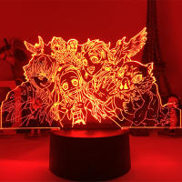 Lámpara De Noche Anime Demon Slayer Mitsuri Kanroji Figura 3D Iluminación Para Decoración De Dormitorio Regalo De Cumpleaños - details 1
