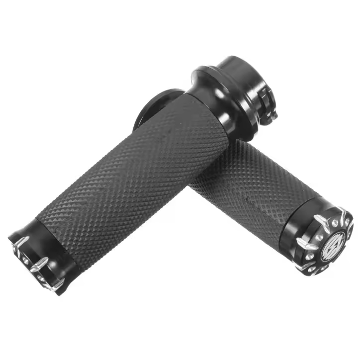 Pareja De Manillar De Motocicleta Negra 25mm Para Suzuki Yamaha Accesorios De Motocicleta Exterior - 1