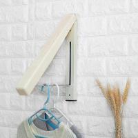 Perchero plegable para exteriores, perchero de pared para dormitorio (1 unidad, blanco) - details 1