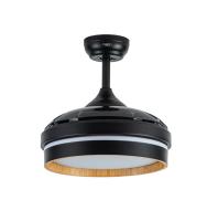FABRILAMP Ventilador Dc Nalon 48w Negro/madera oscura 3aspas 91d 4800lm 3000-4500-6000k Remoto+memoria+temporizador. Incluye mando a distancia y dos tijas de 10 y 25 centímetro Productos originales calidad de confianza - details 3