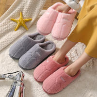 Chinelos De Invierno Para Hombres Y Mujeres Suela Gruesa No-Slip Comodidad Interior Couplés Algodón Suave Talla Real - details 6