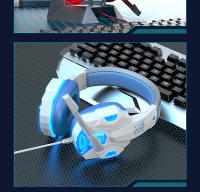 Auriculares De Juego Con Micrófono Y Luz LED Luxurioso Para PC Laptop PS4 PS5 Xbox Control De Volumen Botón De Control Wired - details 14