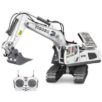 RC Excavadora De 1:20 Para Niños Control Remoto 2.4G Vehículo De Construcción Multifuncional Juguetes Para Niños Regalo - details 13