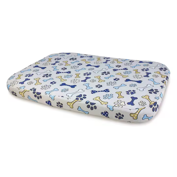 Colchoneta dibujos Huesos para perros - 105 x 70 x 9 cm - Cómoda y agradable - Accesorios para dormir - 1