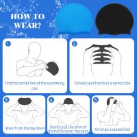 Bolso De Natación De Silicona De Alta Calidad Para Adultos Hombres Mujeres Niños Grande Con Protector De Orejas Impermeable Para Cabello Largo - details 6