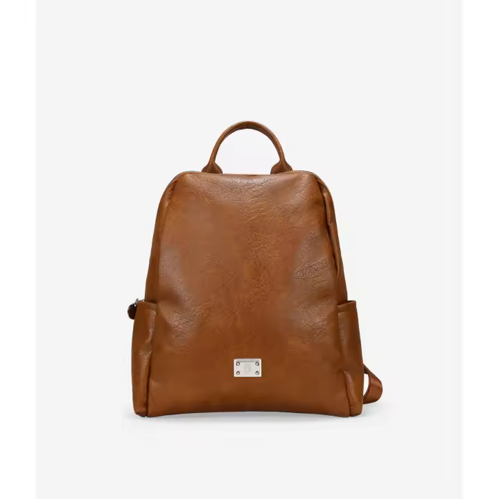 Bosanova Mochila deportiva para mujer con bolsillo trasero, dos laterales y logo metálico. Asas de colgar y asa de mano. Cierre con cremallera. - 1