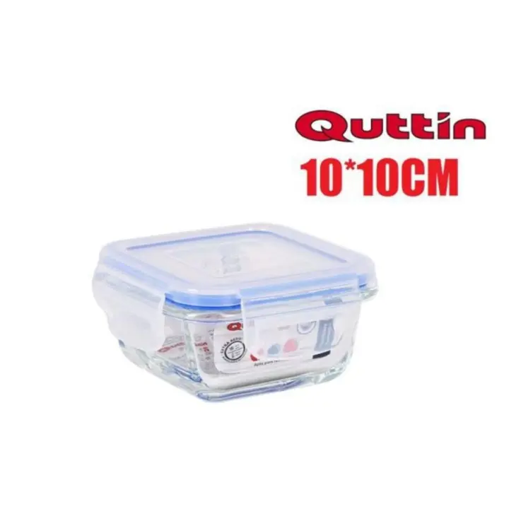 Quttin Fiambrera de Vidrio de Alta Calidad | Tapa Hermética para Almacenamiento y Servir - 1