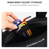 Bolsa De Ciclismo Impermeable RIDERACE 1.5L Bolsa Triangular Para Bicicleta MTB Y Carretera Bolsa De Marco Frontal Para Reparación De Herramientas - details 6