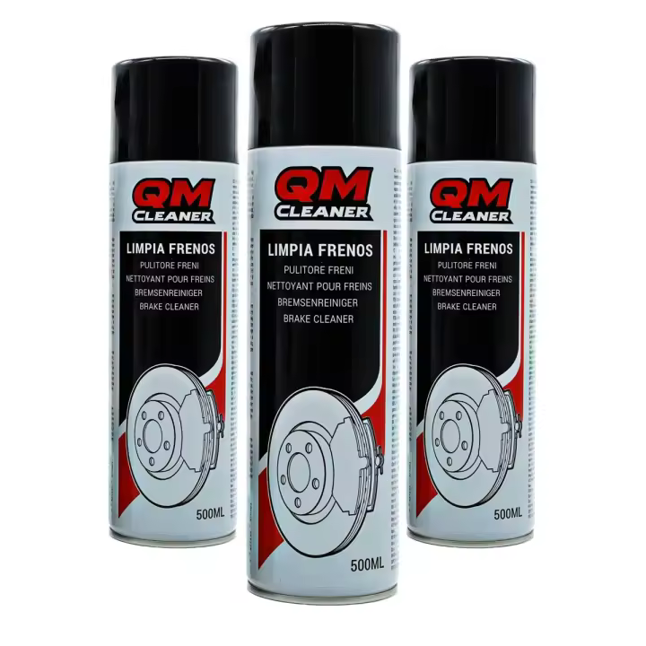 Spray Limpia frenos QM Cleaner 500 ml (3 uds). Elimina la suciedad, grasa y aceite - 1