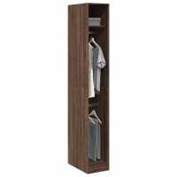 vidaXL Armario de madera de ingeniería 30x50x200 cm en color Gris sonoma/Negro/Gris hormigón y más | almacenamiento funcional diseño moderno para baño dormitorio sala - details 3