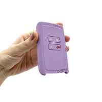 Banner - Funda silicona mando llave del coche 4 botones compatible con Renault y Dacia purpura