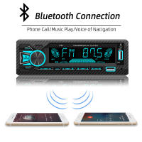 Receptor De Radio Para Coche HIPPBQCC 1 Din MP3 Bluetooth Con Control Remoto 7 Colores 60W*4 Estéreo FM Y Función De Encontrar El Coche AUX/2 USB - details 0