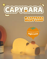 Lámpara De Noche Recargable De Silicona Con Diseño De Capibara Cartoon Luz De Mesa Para Dormitorio Regalo Para Niños Iluminación Nocturna Para Dormir - details 23