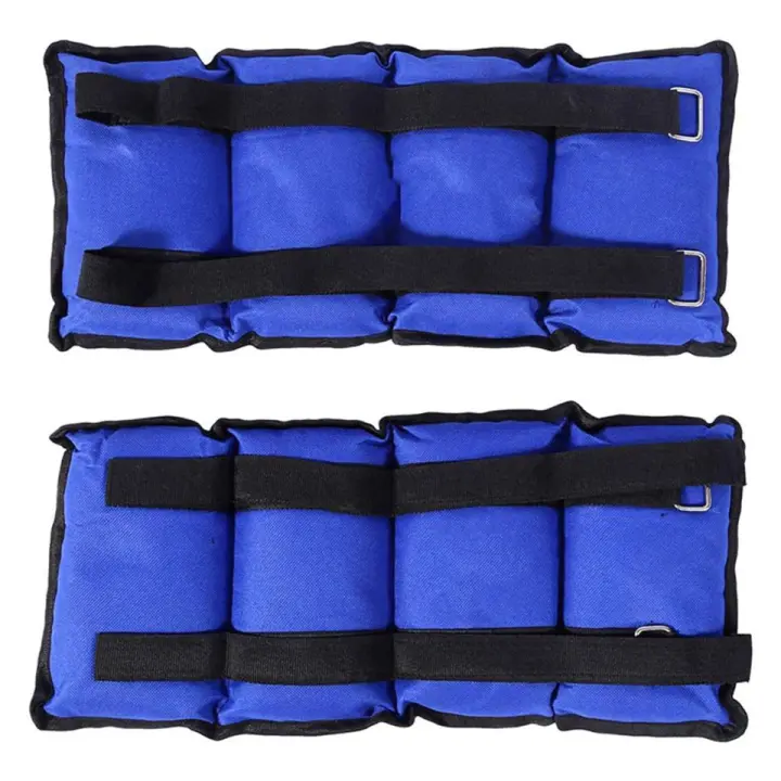 Pesas Para Tobillos y Muñecas ajustables de 1-4kg, Lastres Doble Correa Ajustables, pesas con velcro para Fitness, Ejercicio, Gym,Pesas, Gimnasio, Tobillera, Muñequera. - 1
