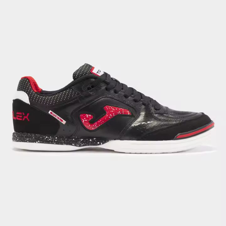 Zapatilla Fútbol Sala Adulto Joma Top Flex 2401 Negro Rojo Flexible - 1