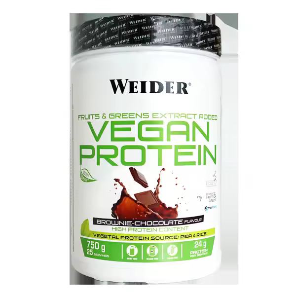 Proteína Vegana Weider Chocolate Sin Soja 750g - 1