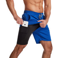 GITF Shorts De Entrenamiento Para Hombres 2-en-1 Running 7 Pulgadas Secado Rápido Gimnasio Deporte Fútbol Algodón Sólido Talla Verdadera - details 11