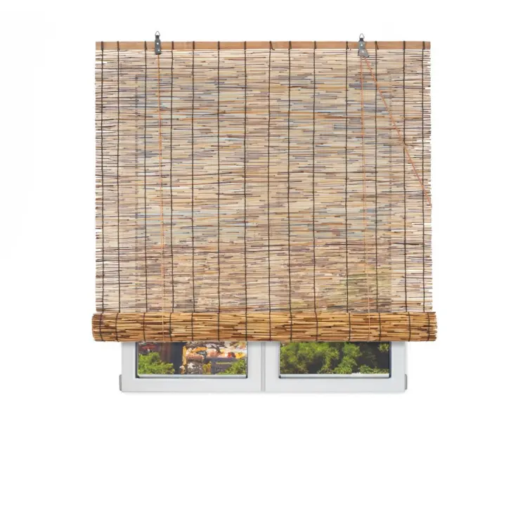 NQT Persiana Enrollable Bambú Multiusos de Protección Solar y Privacidad (60x140cm- 150x200cm) - 1