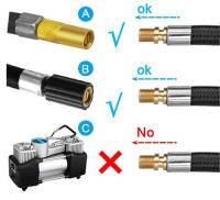 Adaptador De Tubo De Inflado Para Ruedas De Coche 10/20/60/100cm Bomba De Aire Extensible Con Cerrajería De Bloqueo Para Conexión Rápida - details 7