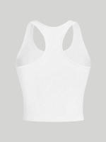 Top De Yoga Para Mujer 3 Piezas Vest Racerback Sin Mangas Transpirable Y Secado Rápido Deporte Streetwear Rib Knit - details 6