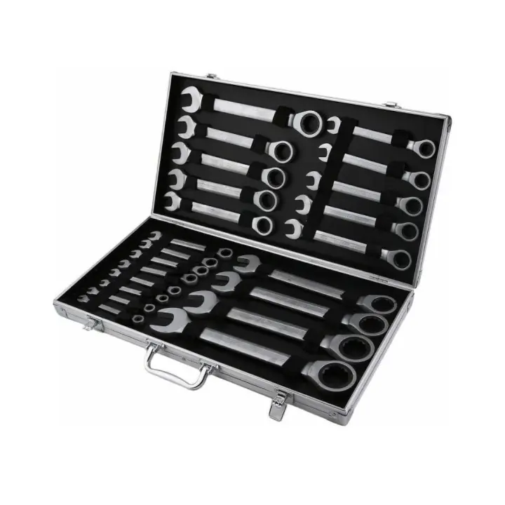 Juego de 22 llaves Trinquete con carraca de 6-32 mm compactas con una caja, ligeras y portátiles - 1