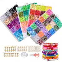 Kit De Hacer Pulseras De Arcilla Polimérica 2400PCS Con Varias Combinaciones Y Hebilla De Concha Y Cierre De Langosta - details 2