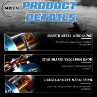 Carrete De Pesca Con Frenado De 13 Kg En Metal Fundido 6+1 Rodamientos De Acero Inoxidable CNC Mecanizado Resistente a La Corrosión Para Oceano Río Lago - details 6