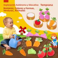 Juguete Educativo Montessori Para Niños Pequeños Tablero Ocupado De Granja Juguete Sensorial Y De Historia De Animales Quieto Y De Feltro - details 1