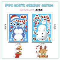 Puzle Navideño De Santa Claus Con Pegatinas Impermeables Para Niños Juego De Rompecabezas DIY Decoración De Fiesta Infantil - details 6