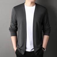 Nueva Cardigan De Larga Manga Para Hombres Color Sólido Casual Cómoda Y Moda Para Primavera Y Otoño Material Poliéster - details 11