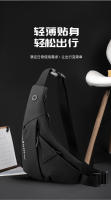 Bolso bandolera pequeño de piel con membrana para hombre, informal, ajustado, antirrobo, bolso de mano expandible para hombre - details 6