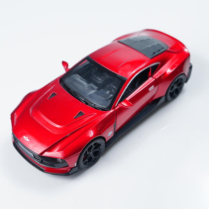 Coche De Juguete De Aleación Rojo De 1:22 Con Función De Retroceso, Luz Y Música Incorporadas, Detalles Exquisitos Y Textura Completa. Apto Para Exhibición Y Juego. Regalo Ideal Para Entusiastas De Los Coches.