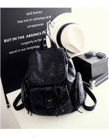 Mochila Grande Para Mujer Con Cordón De Cuero Sintético Moda Viaje Casual Bolso De Hombro Laptop Mochila Bolsa De Mano Plegable Y Expansible - details 10