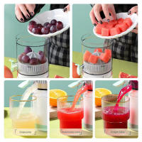 Vaso De Exprimidor Automático Multifuncional Portátil USB Para Frutas Y Verduras Recargable Bidireccional Con Separación De Residuos - details 3