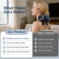 2026 Nuevo masajeador de cuello con calor para aliviar el dolor de tejido profundo, masajeador de hombros y espalda, masajeador de espalda y cuello shiatsu Masajeador de cuello y espalda para aliviar el dolor y relajar los músculos - details 2