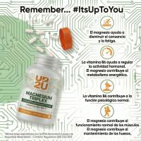 Pack 2x Magnesio Complex con Malato, Bisglicinato y Citrato, Vitaminas B5, B6 y C, UP2U Nutrition, 360 Cápsulas, 4 Meses de Suministro - details 1