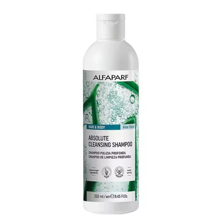 Alfaparf Absolute Cleansing Shampoo 250 Ml. | Champú purificante de alto rendimiento diseñado para eliminar eficazmente impurezas, residuos de productos y contaminación sin dañar el equilibrio natural del cabello. - 1