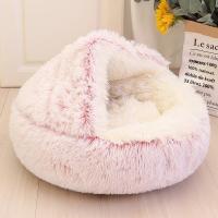 Nueva Cama De Gato Y Perro Caliente Redonda De Peluche Larga Casa De Gato Para Gatitos Almohadilla De Manta Para Mascotas Pequeñas Chihuahua - details 4