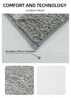 Carpete De Baño Super Absorbente Lavable Antideslizante De Fibra Finísima Espuma Gruesa Almohadilla De Piso De Goma Para Uso Doméstico Y Hotel - details 4